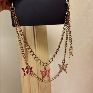 Butterfly Charm Chain Belt